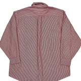 Tommy Hilfiger Striped Shirt - Large Red Cotton