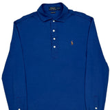 Pima Soft Touch Polo By Ralph Lauren Polo Shirt - Large Blue Cotton