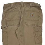 Carhartt Carpenter Trousers - 33W 32L Khaki Cotton