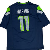 Seattle Seahawks Nike Nfl Football Jersey - Large Navy Polyester