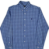 Ralph Lauren Checked Shirt - Large Blue Cotton