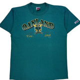 Oakland Trench Single Stitch T-Shirt - XL Green Cotton