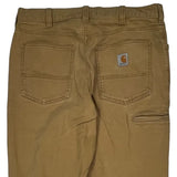 Carhartt Carpenter Trousers - 34W 30L Brown Cotton