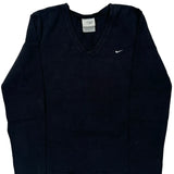 Nike Long Sleeve T-Shirt - Large Black Cotton