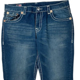 True Religion Contrast Stitch Jeans - 38W 32L Blue Denim