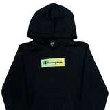 Age 15-16 Champion Hoodie - 2XL Black Cotton
