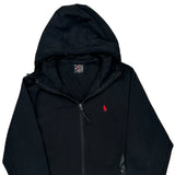 Polo By Ralph Lauren Track Jacket - Large Black Cotton