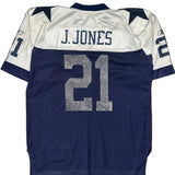Dallas Cowboys Reebok Nfl Football Jersey - Large Blue Polyester