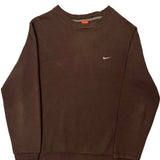 Nike Sweatshirt - Large Brown Cotton