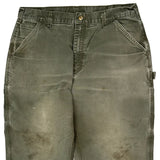 Carhartt Carpenter Trousers - 36W 30L Green Cotton