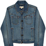 Tommy Jeans Contrast Stitch Denim Jacket - Large Blue Denim