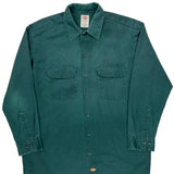 Dickies Shirt - Large Green Polyester Blend