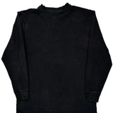 Saunders Logo Dickies Long Sleeve T-Shirt - Medium Black Cotton