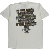 Single Stitch Elizabeth High School Edison House Physical Ed Dept No Fear T-Shirt - XL White Cotton