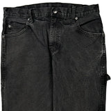 Dickies Double Knee Carpenter Pants - 36W 30L Black Cotton