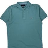 Tommy Hilfiger Polo Shirt - Medium Blue Cotton