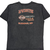 Harley Davidson Graphic T-Shirt - XL Gray Cotton