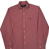 Ralph Lauren Checked Shirt - Medium White Cotton