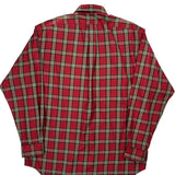 Polo By Ralph Lauren Checked Flannel Shirt - Medium Red Cotton