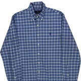 Ralph Lauren Checked Shirt - Large Blue Cotton