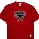 Ecko Unltd Spellout T-Shirt - Large Red Cotton