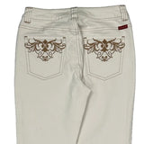 Guess Boot Cut Jeans - 25W US 0 White Cotton