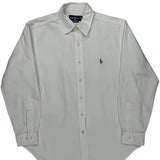 Ralph Lauren Shirt - Medium White Cotton