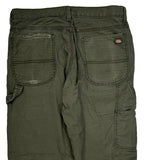 Dickies Cargo Pants - 32W 30L Green Cotton Blend