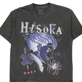 Hisoka Hunter Graphic T-Shirt - Medium Black Cotton