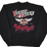 1991 Born To Die Tultex Jesus Christ Sweatshirt - XL Black Cotton