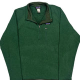 Patagonia Fleece 1/4 Zip - XL Green Polyester