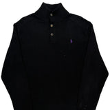 Polo By Ralph Lauren Sweater - Large Black Cotton