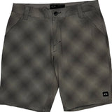 Oakley Checked Shorts - 32″ Waist Gray Polyester