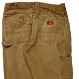 Dickies Carpenter Trousers - 33W 32L Brown Cotton