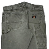 Dickies Carpenter Trousers - 36W 30L Grey Cotton