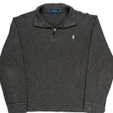 Polo By Ralph Lauren 1/4 Zip - Medium Gray Cotton