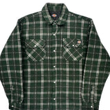 Dickies Checked Jacket - Large Green Polyester