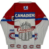 Montreal Canadiens Starter Graphic Sweatshirt - Medium Blue Cotton