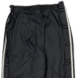 Adidas Striped Track Pants - Medium White Polyester