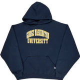 George Washington University Russell Athletic College Hoodie - XL Navy Cotton