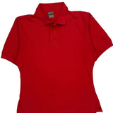 Nike Polo Shirt - Small Red Polyester