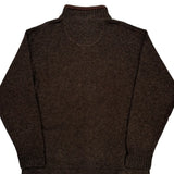 Woolrich 1/4 Zip - XL Brown Wool