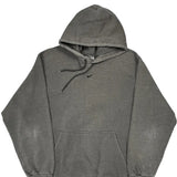Nike Center Swoosh Hoodie - Large Gray Cotton Blend