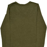 Carhartt Long Sleeve T-Shirt - Large Green Cotton