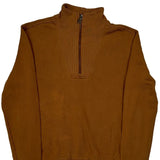 Carhartt 1/4 Zip - XS Brown Cotton