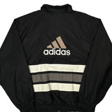 Adidas Windbreaker - Large Black Polyester