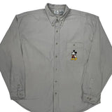 Mickey Mouse Disney Cartoon Shirt - 2XL Gray Cotton