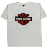 Costa Rica Harley Davidson Graphic T-Shirt - XL White Cotton