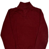 Tommy Hilfiger 1/4 Zip - Large Red Cotton
