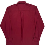 Dickies Shirt - Large Burgundy Cotton Blend